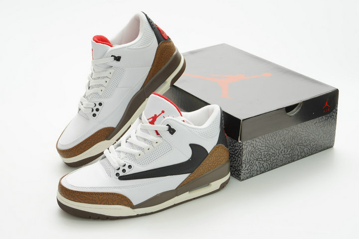 Nike Jordan Chaussures Travis Scott x Air Jordan 3 Palomino